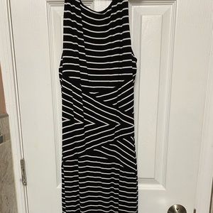 Black and white formal dress